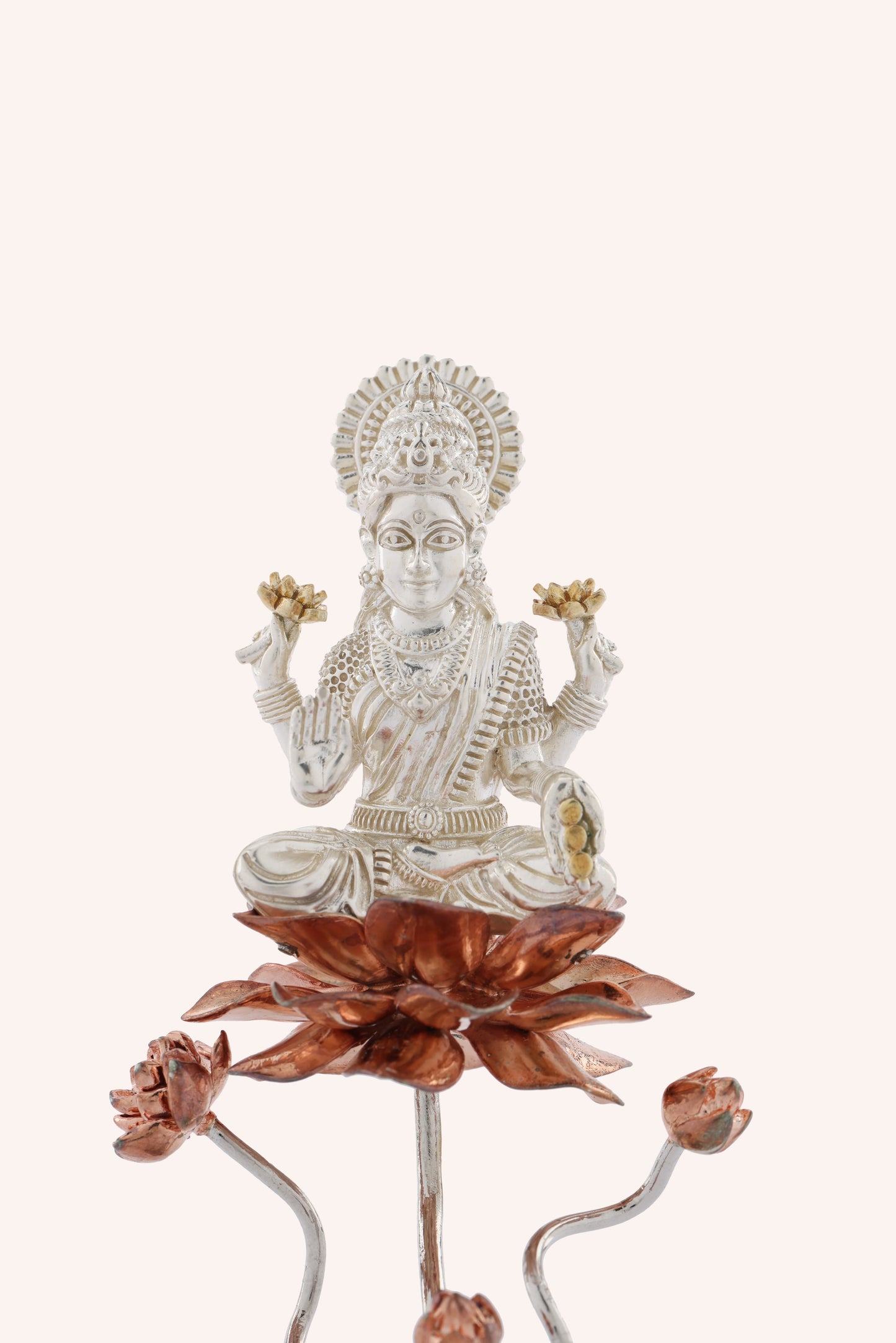 Goddess Lakshmi Idol on Lotus