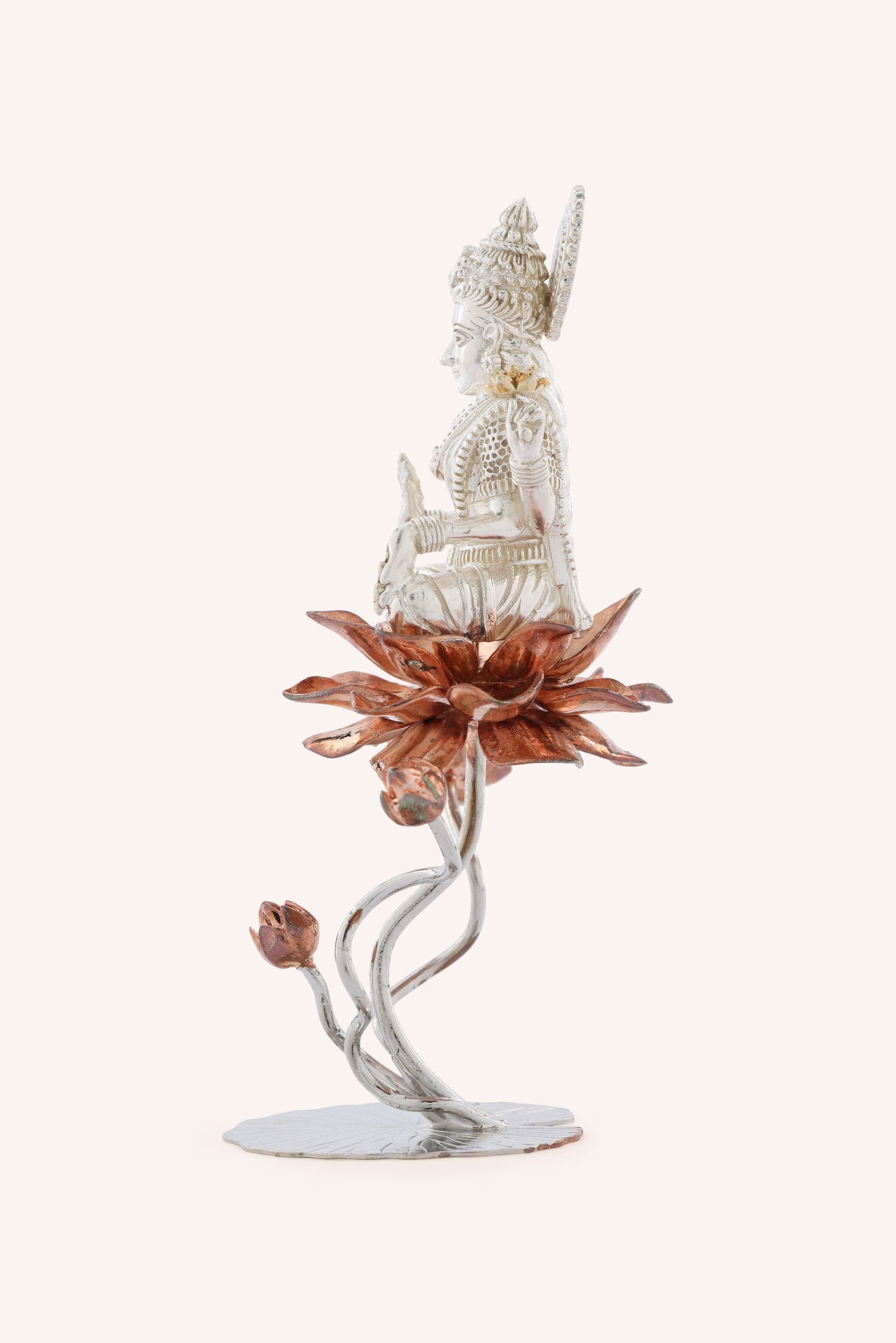 Goddess Lakshmi Idol on Lotus