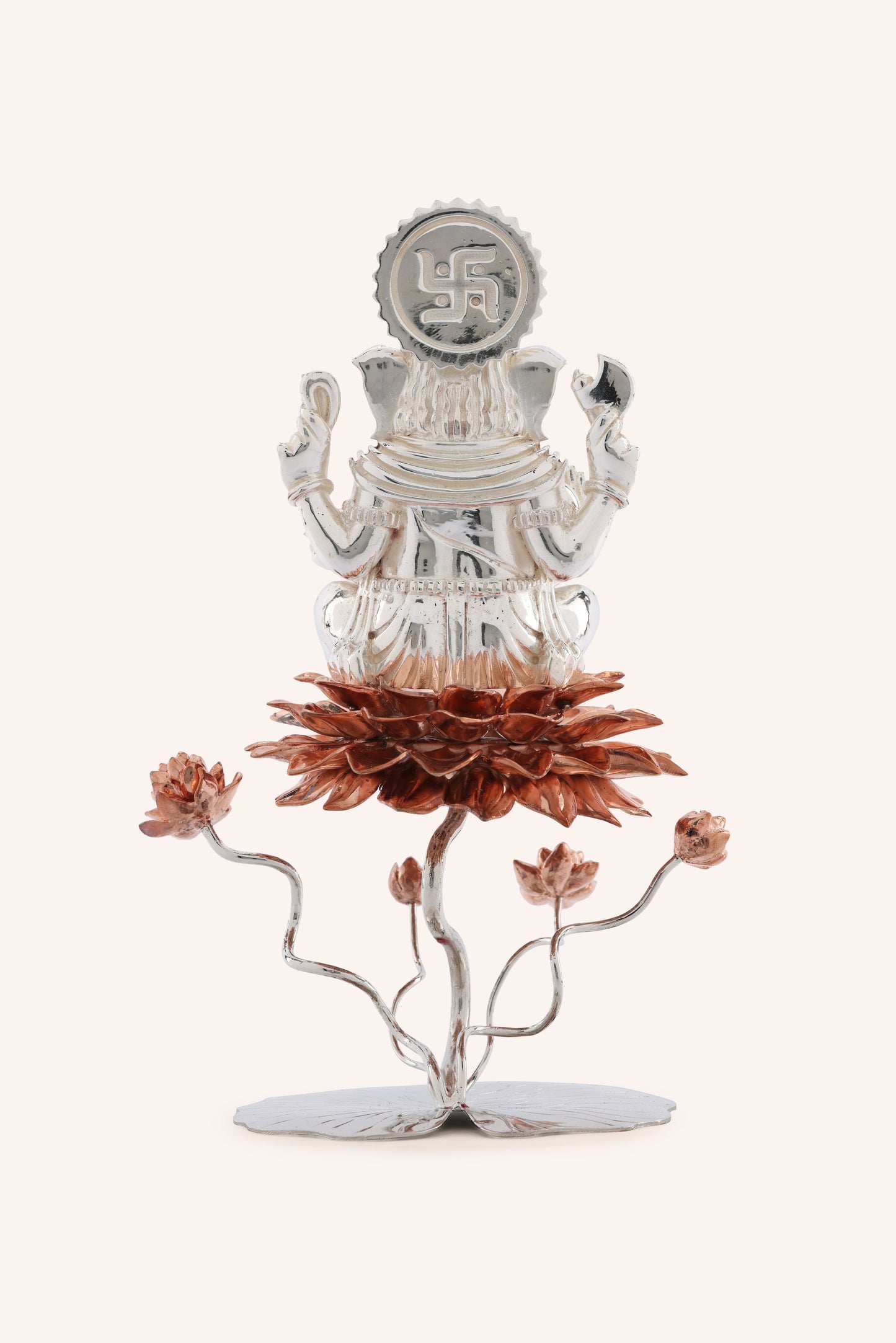 Lord Ganesha Idol on Lotus
