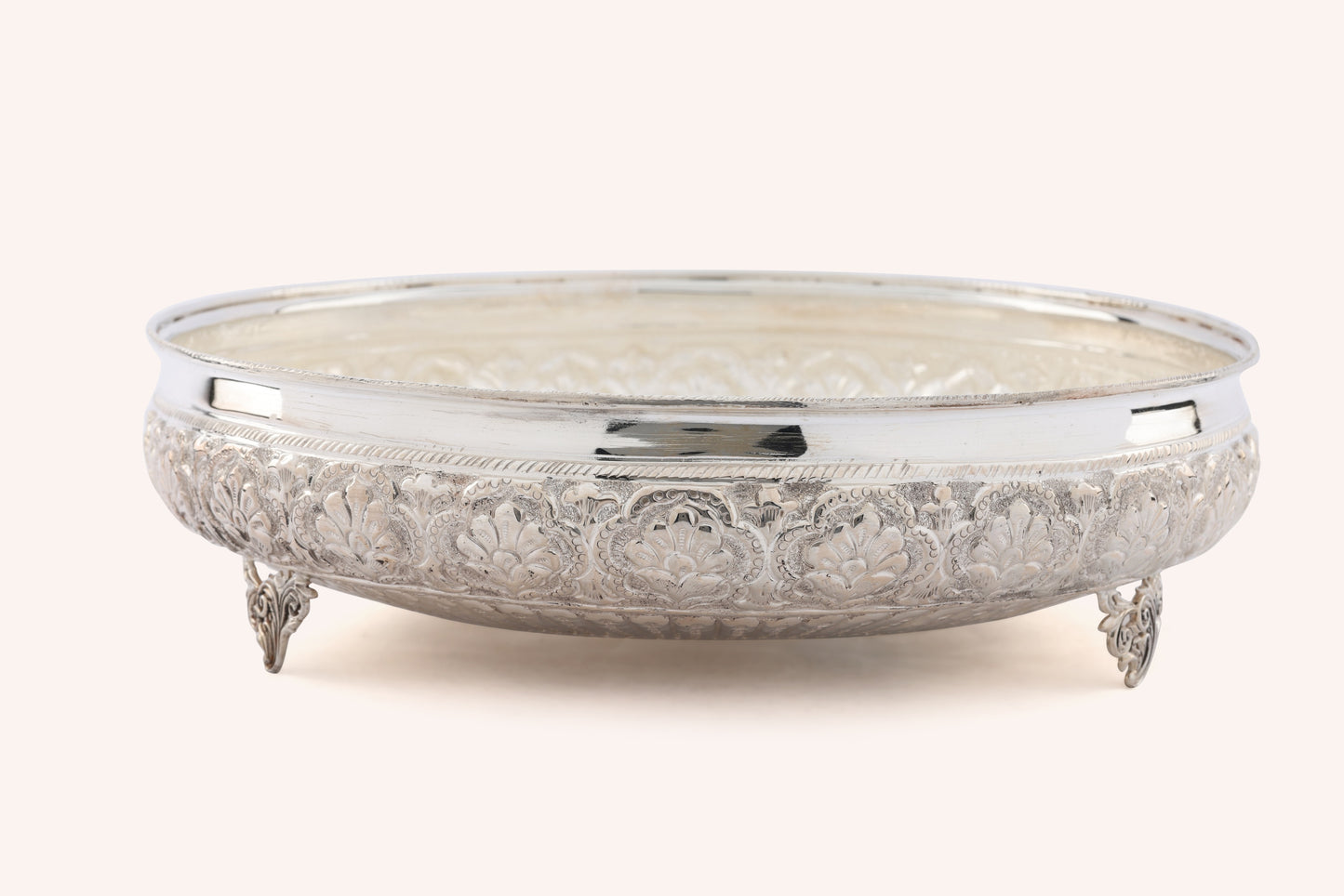 Floral Nakshi Silver Urli