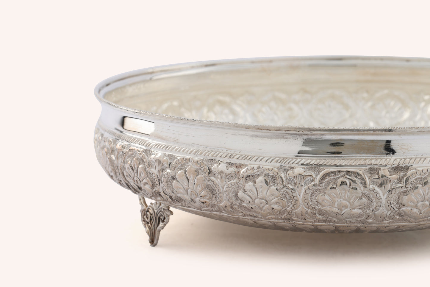 Floral Nakshi Silver Urli
