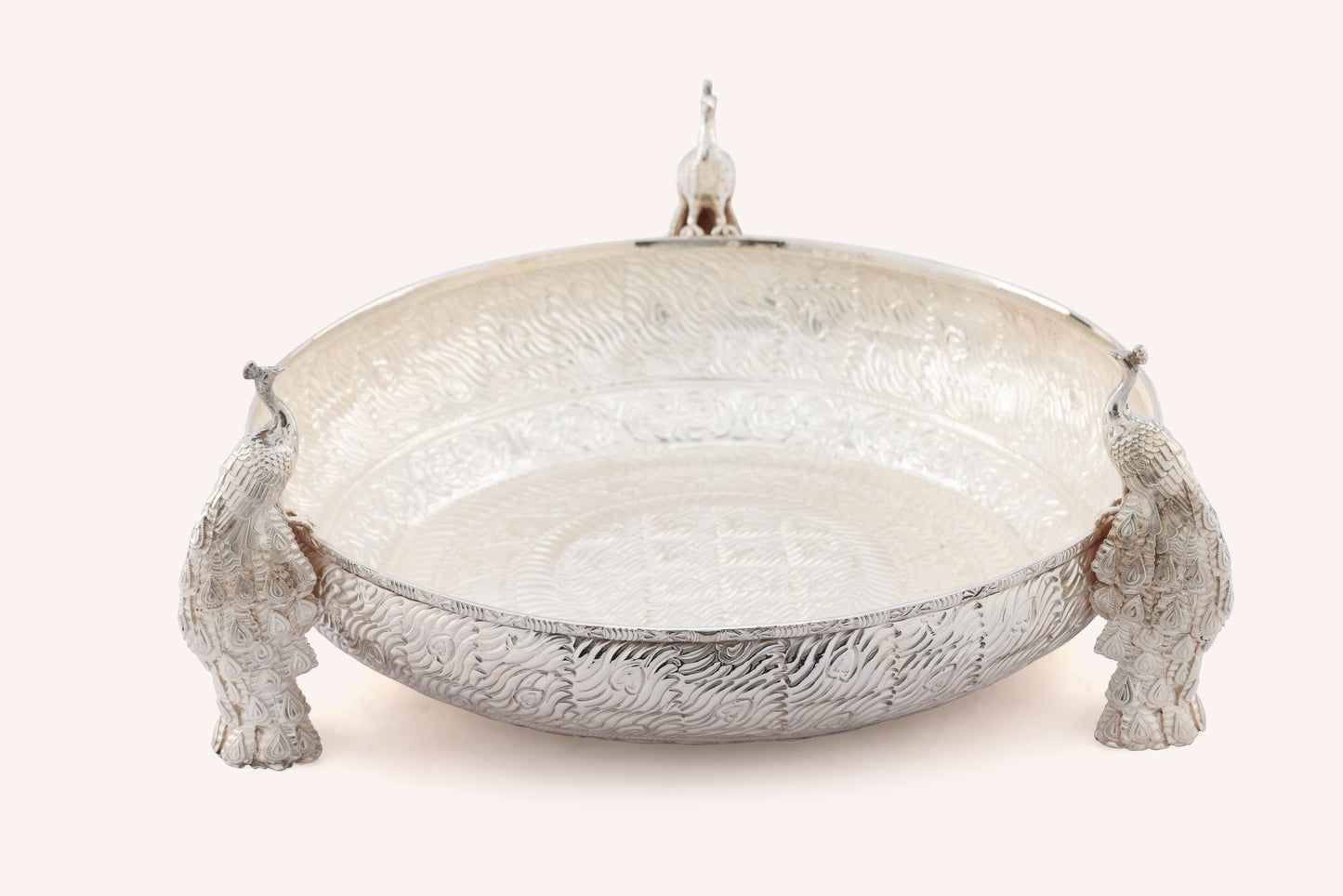 Peacock Silver Urli