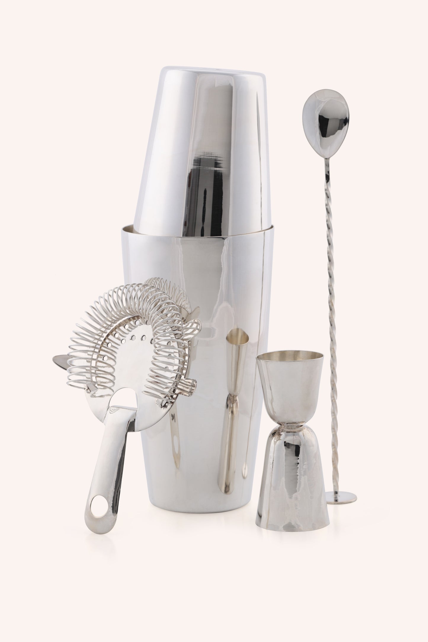 High-Polish Silver Cocktail Jigger