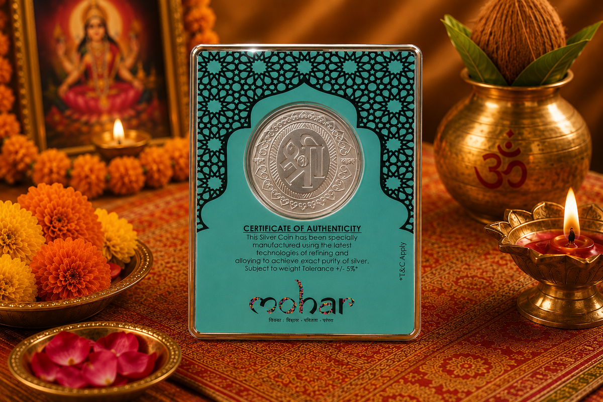 Ganesh Laxmi Saraswati Silver Coin 10 gm