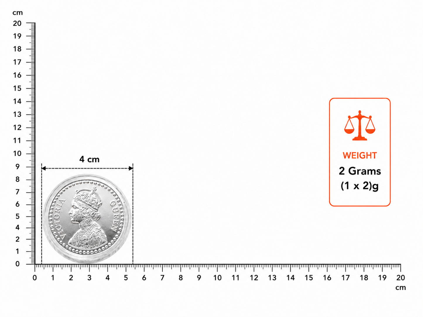 Raja Rani Silver Coin 2 gm