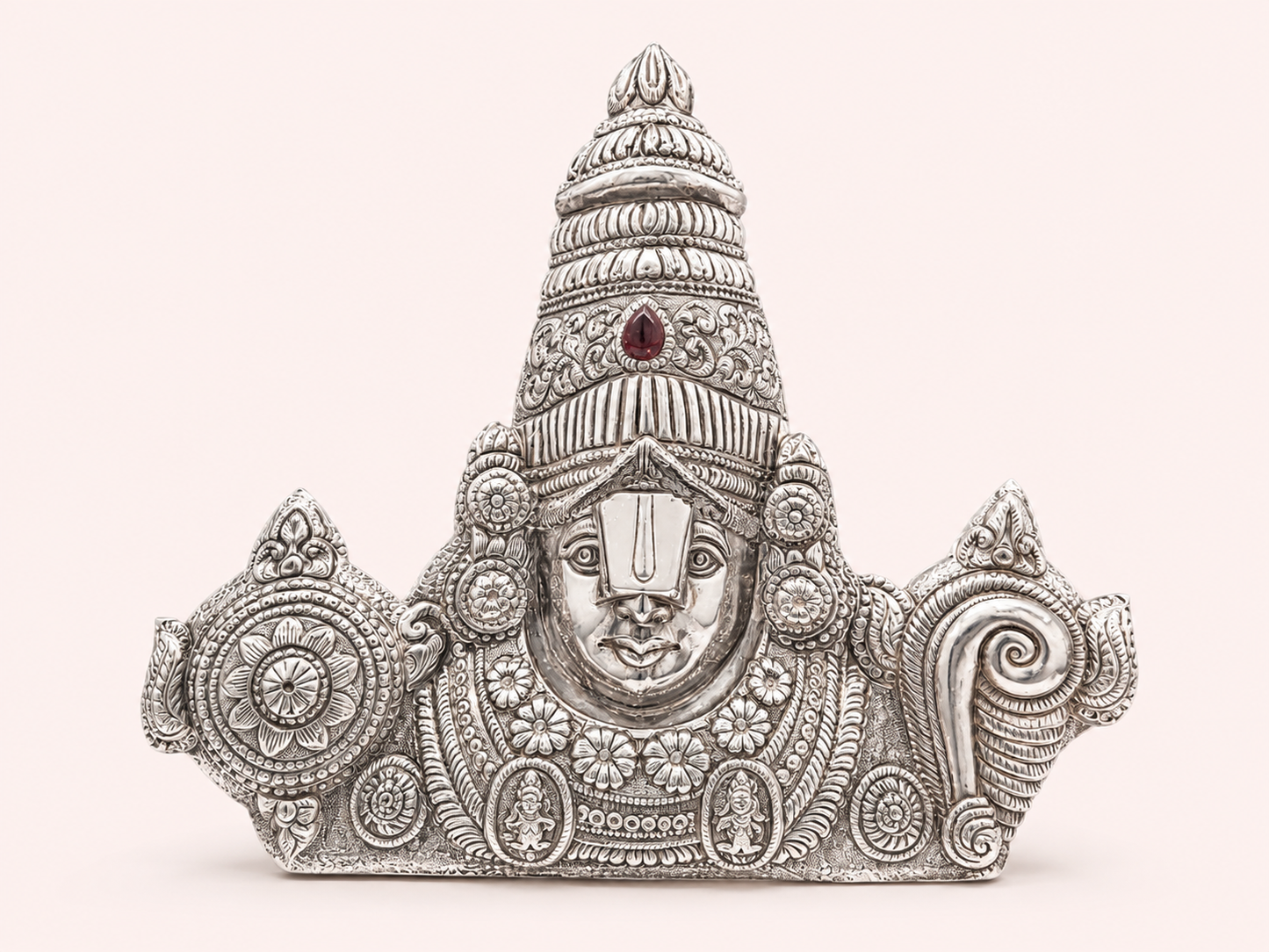 Tirupati Balaji Ruby Crown