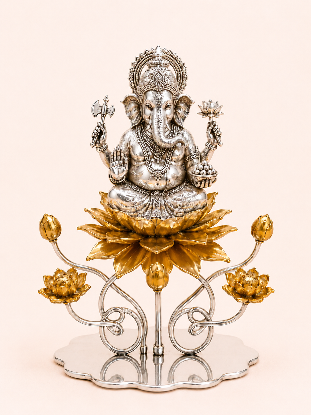 Lord Ganesh on Lotus
