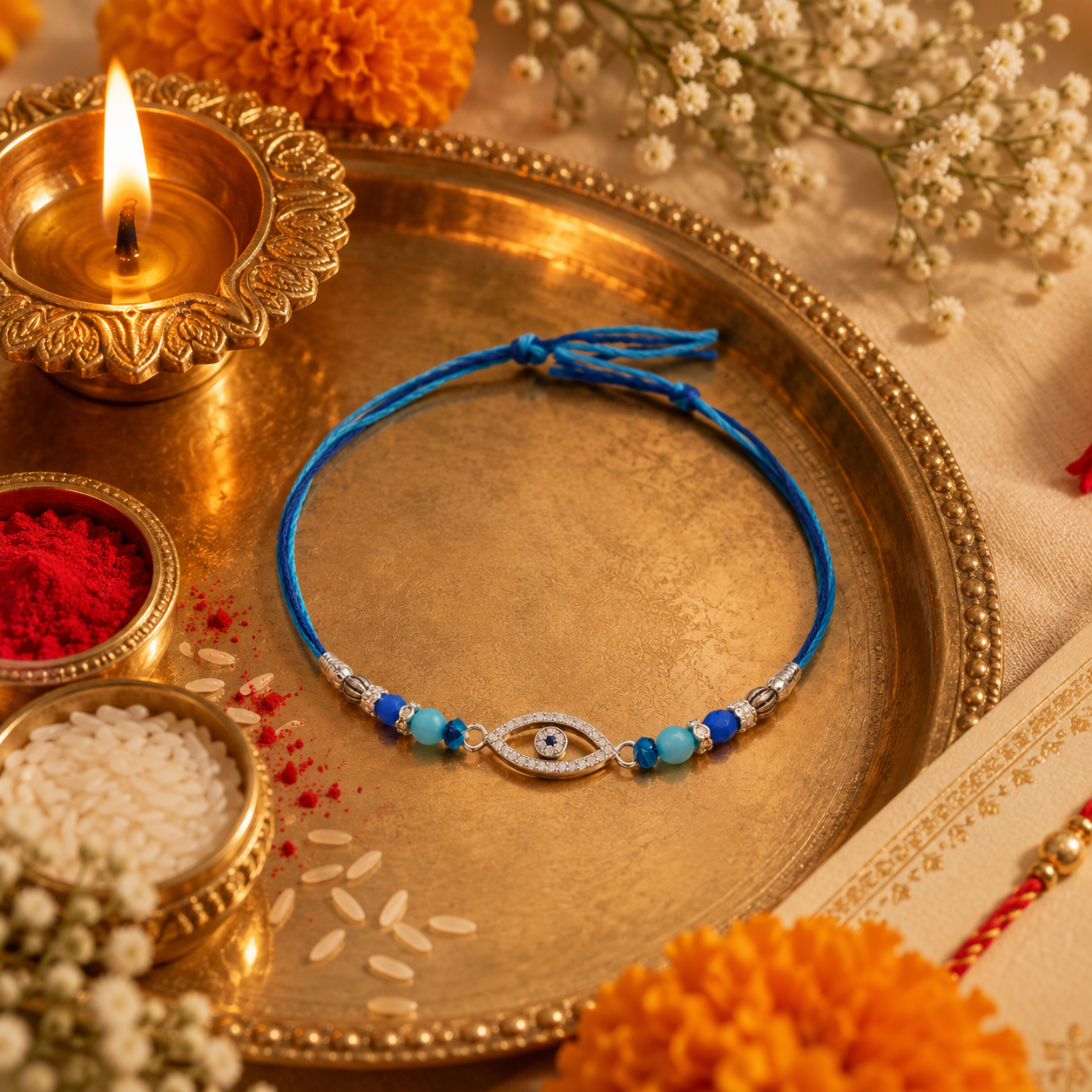 Evil Eye Studded Rakhi