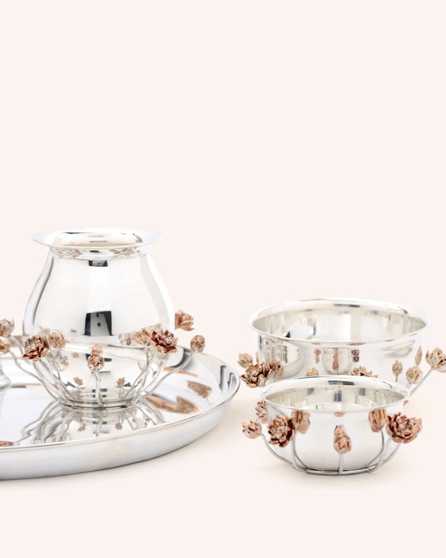 Lotus Puja Thali Set