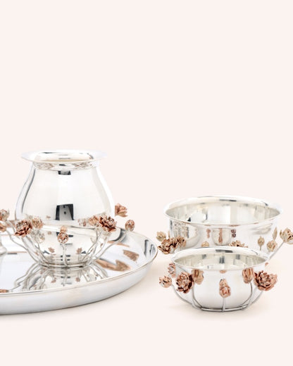 Lotus Puja Thali Set