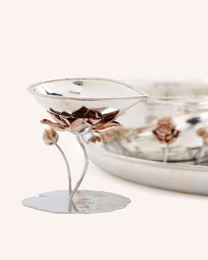 Lotus Puja Thali Set
