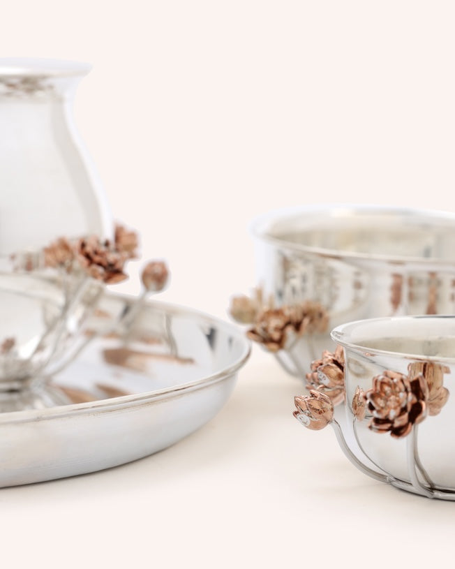 Lotus Puja Thali Set