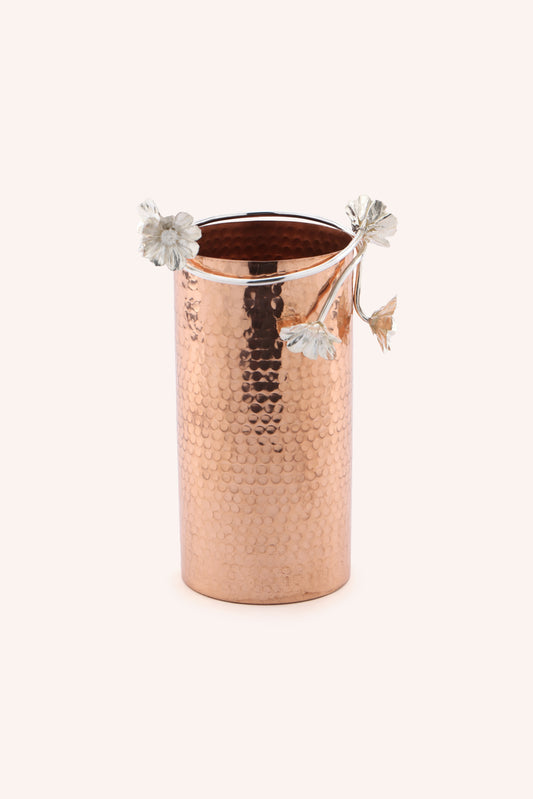 Copper & Silver Blossom Vase (Set of 3)