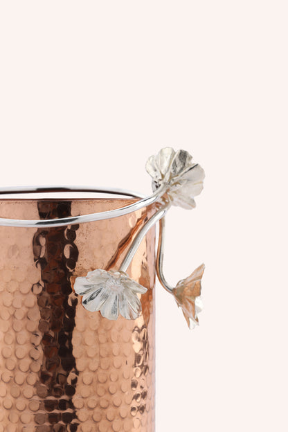 Copper & Silver Blossom Vase (Set of 3)