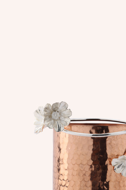 Copper & Silver Blossom Vase (Set of 3)