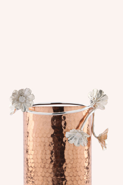 Copper & Silver Blossom Vase (Set of 3)