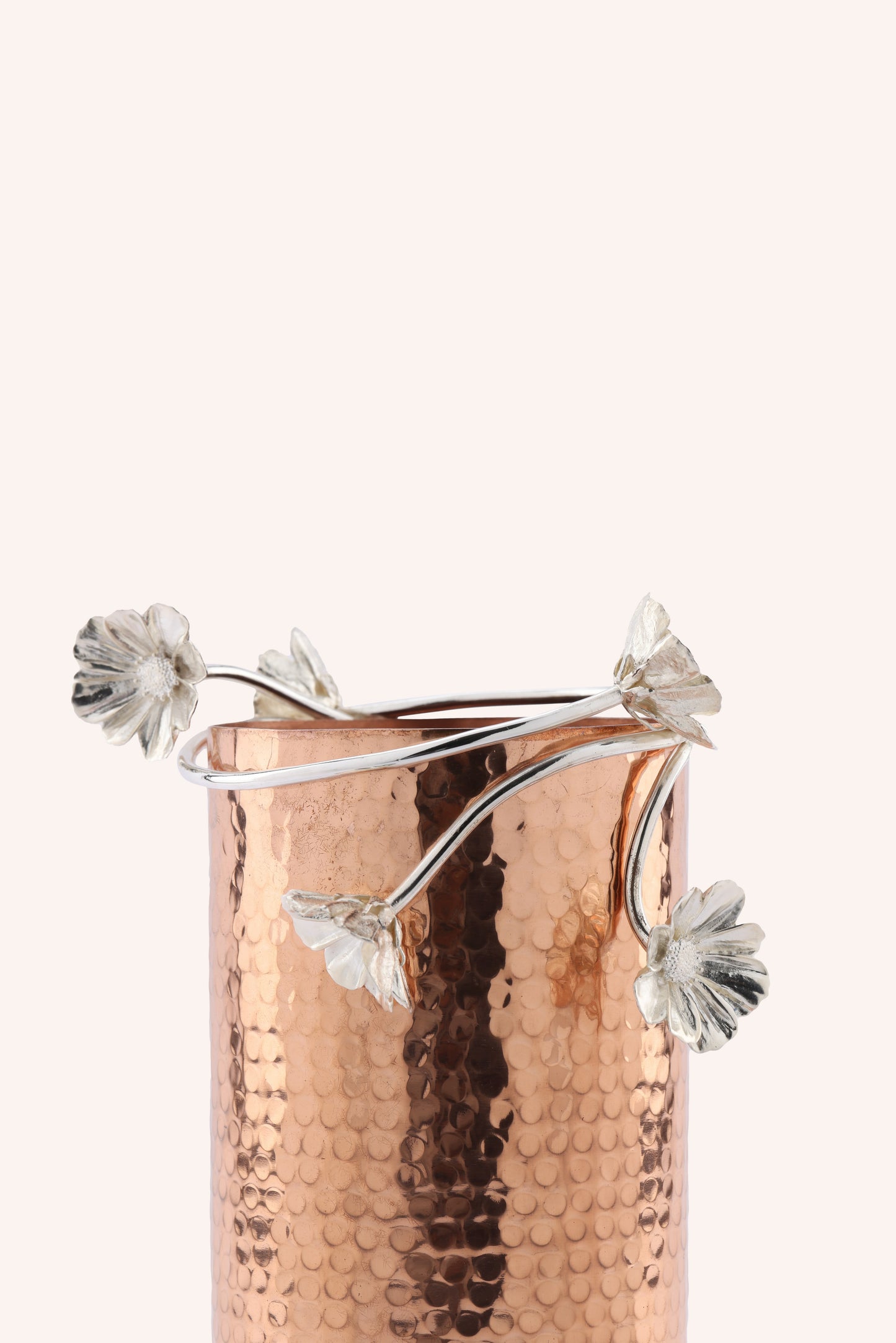 Copper & Silver Blossom Vase (Set of 3)