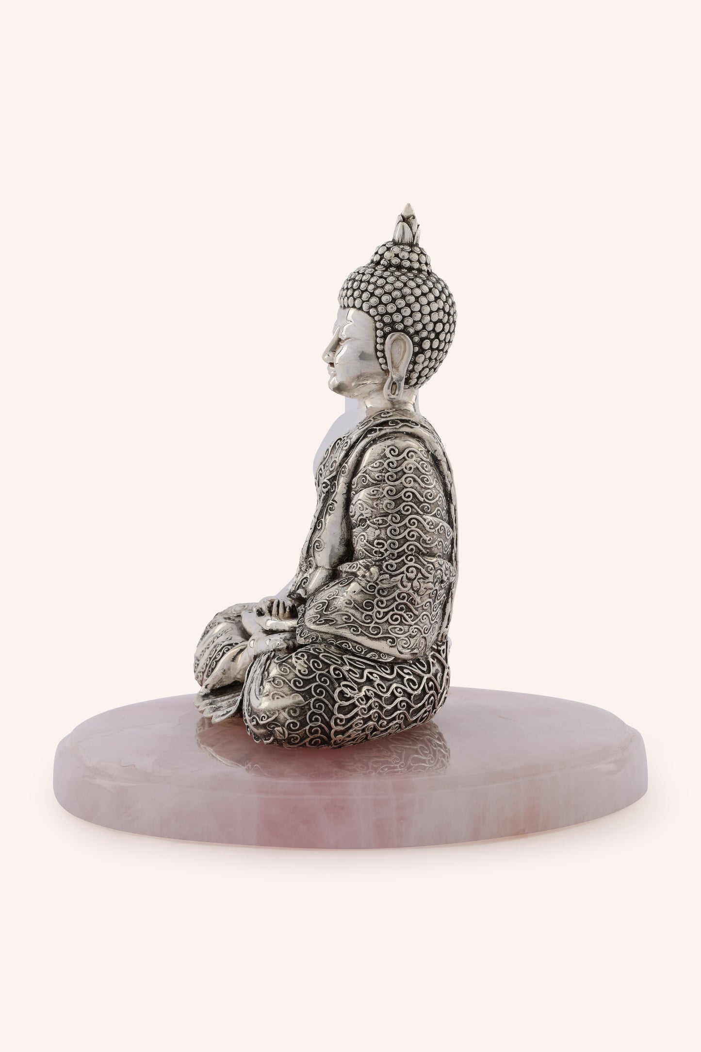 Buddha Centrepiece on Rose Quartz