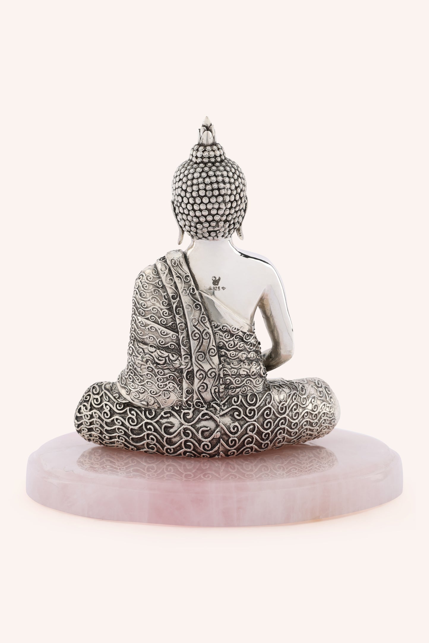 Buddha Centrepiece on Rose Quartz