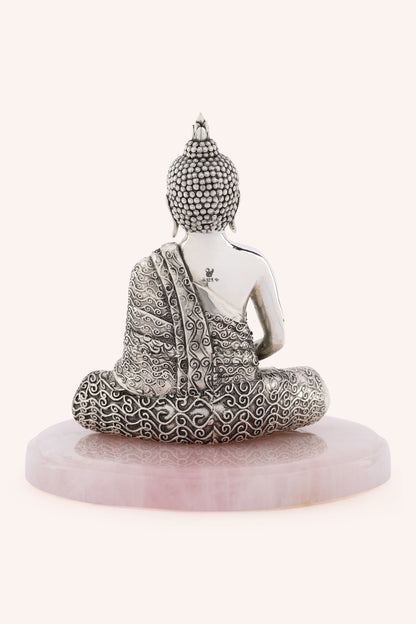 Buddha Centrepiece on Rose Quartz