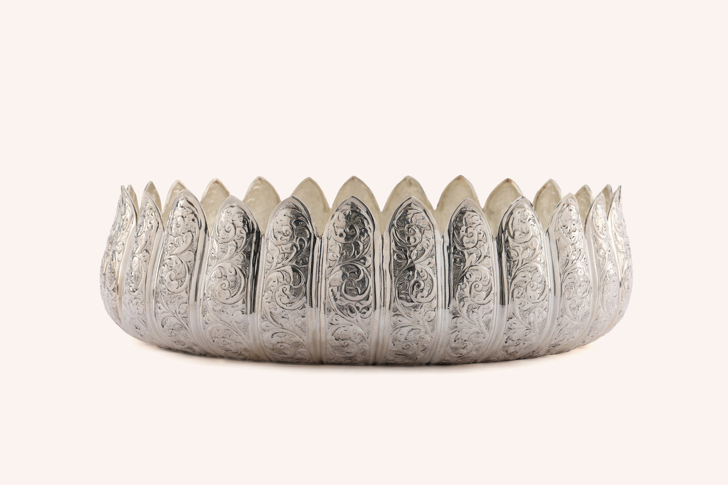 Lotus Motif Silver Urli
