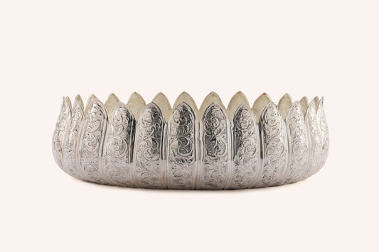 Lotus Motif Silver Urli