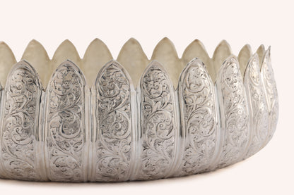 Lotus Motif Silver Urli