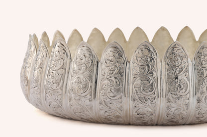 Lotus Motif Silver Urli