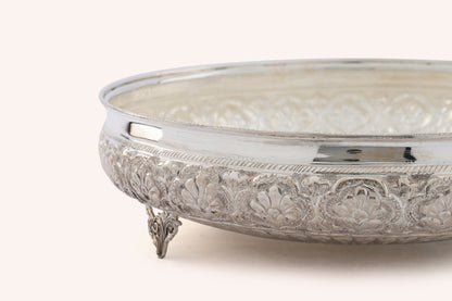 Floral Nakshi Silver Urli