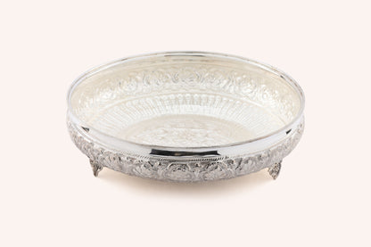 Floral Nakshi Silver Urli