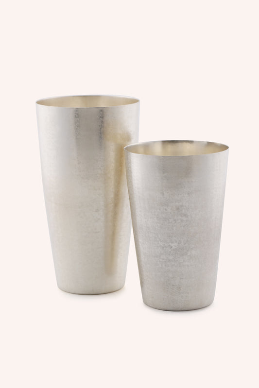 Matte Brushed Silver Cocktail Shaker