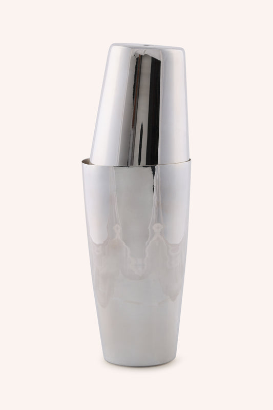 High-Polish Silver Cocktail Shaker