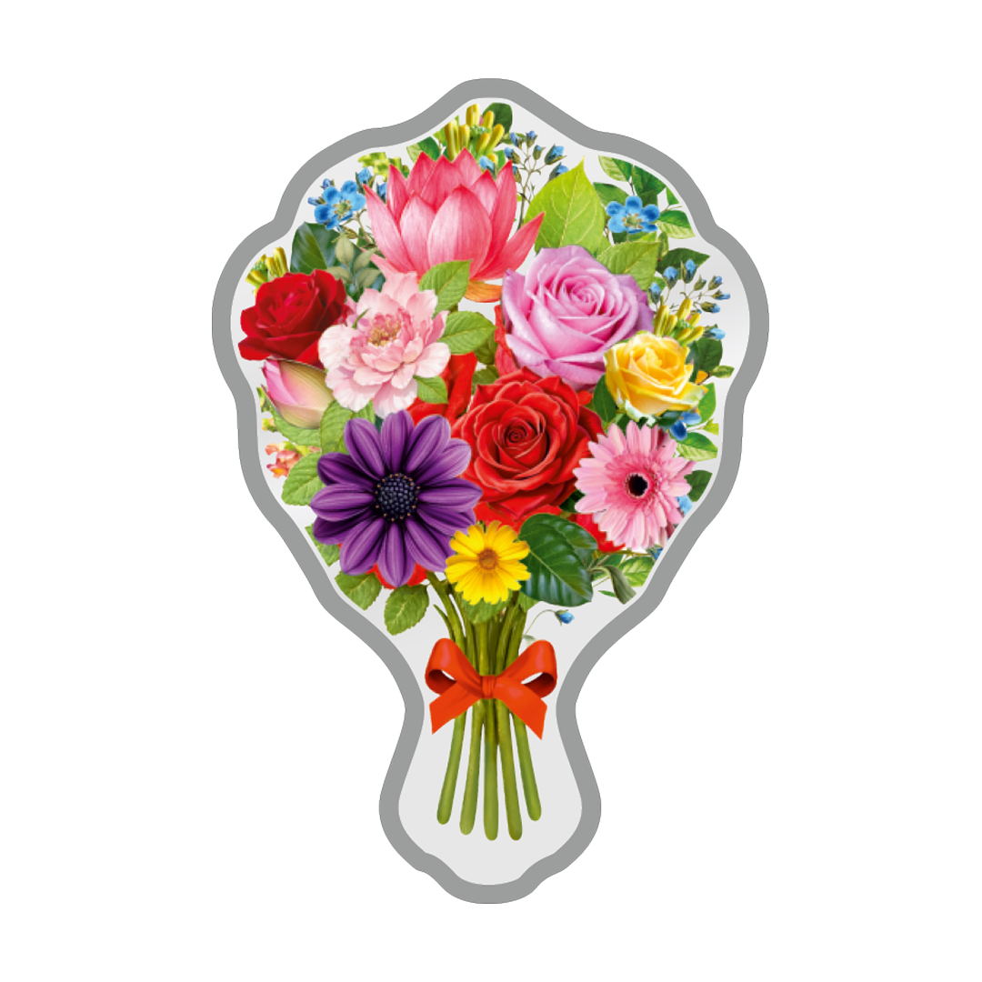 Bouquet of Flower 50gm Silver Coin