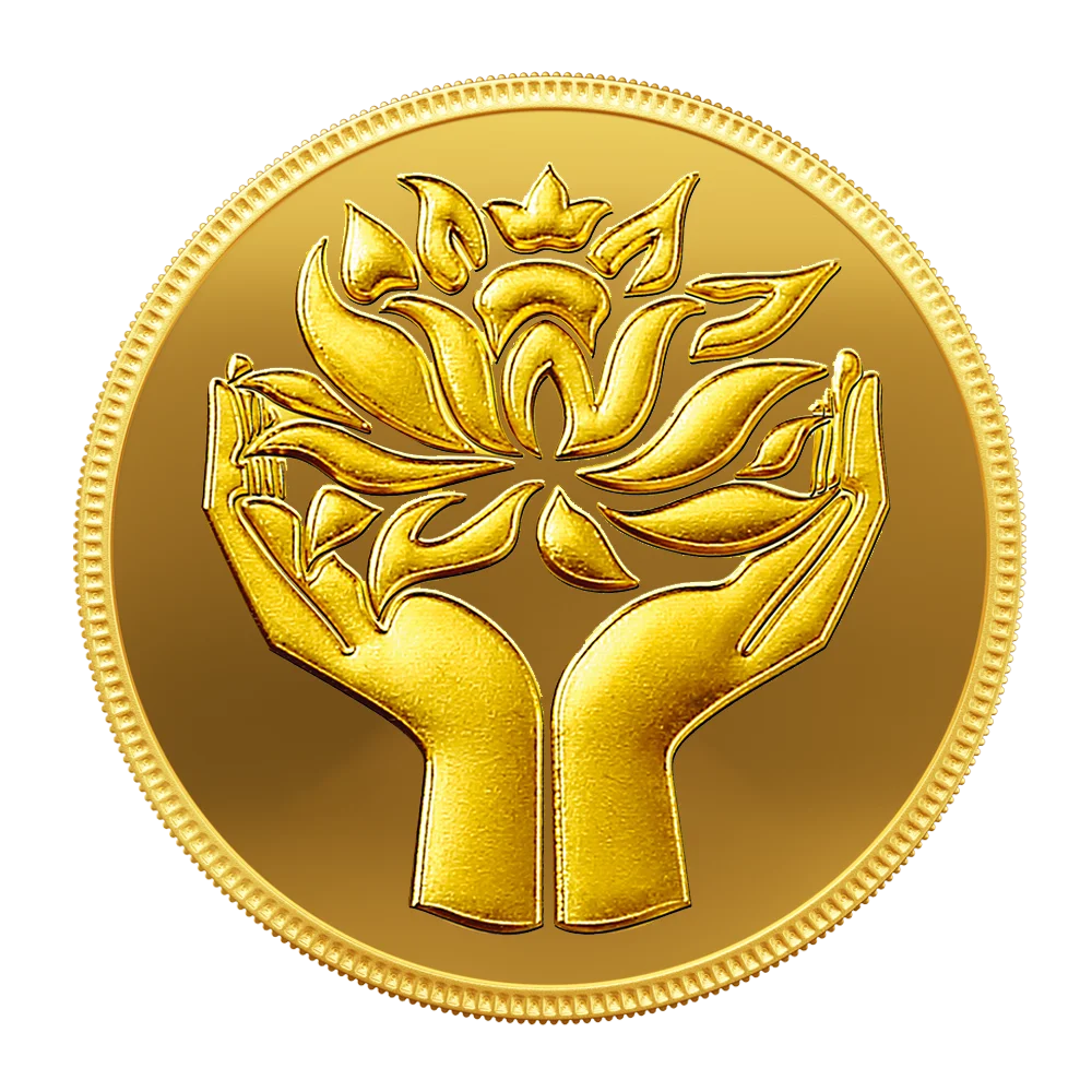 4 g Lotus Gold Coin 24K (999.9+) Purest