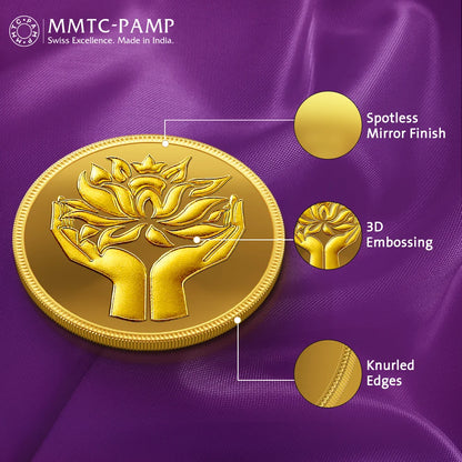 4 g Lotus Gold Coin 24K (999.9+) Purest