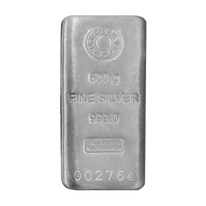 500 Gram Silver Bar