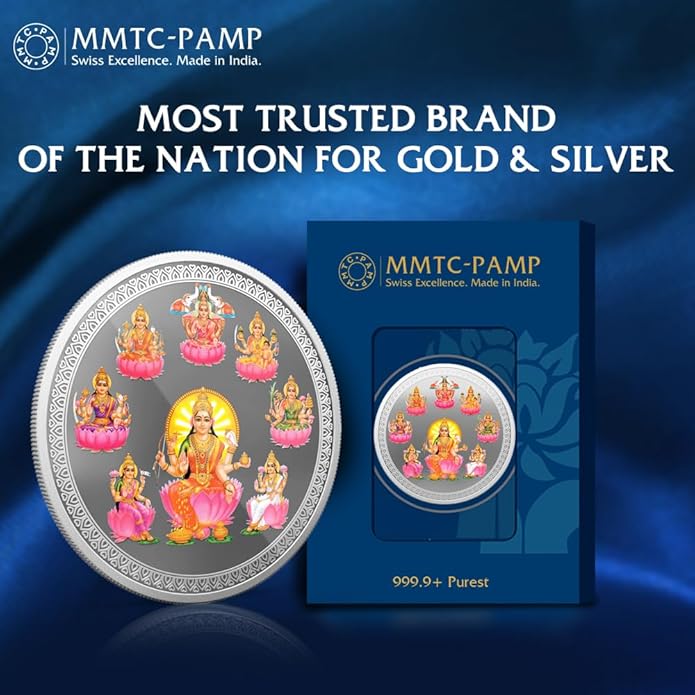 Ashta Lakshmi 50gms Silver Coin