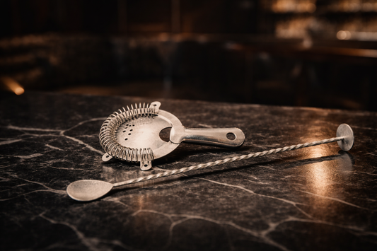 Matte Brushed Silver Bar Spoon