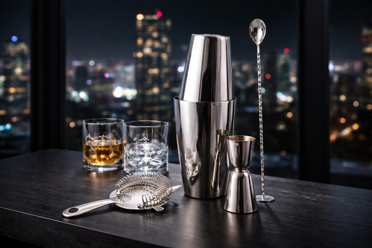 High-Polish Silver Bar Tool Set