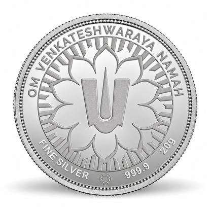 Balaji 20gm Silver Coin | MMTC PAMP