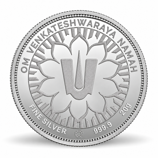 Balaji 20gm Silver Coin | MMTC PAMP