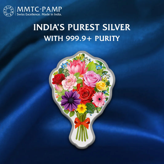 Flower Bouquet 20gm Silver Coin