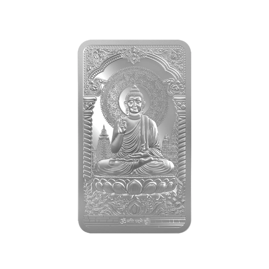 Lord Buddha 50gm Silver Bar