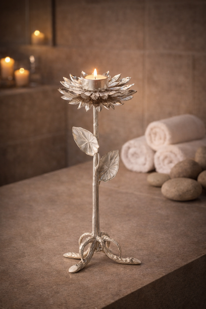 Sunflower Leaf Candle Stand