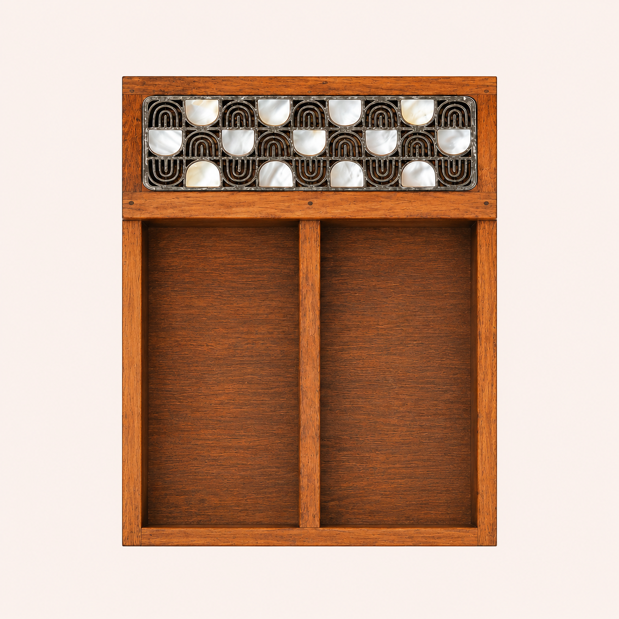 Silver Checkered Napkin & Dining Box