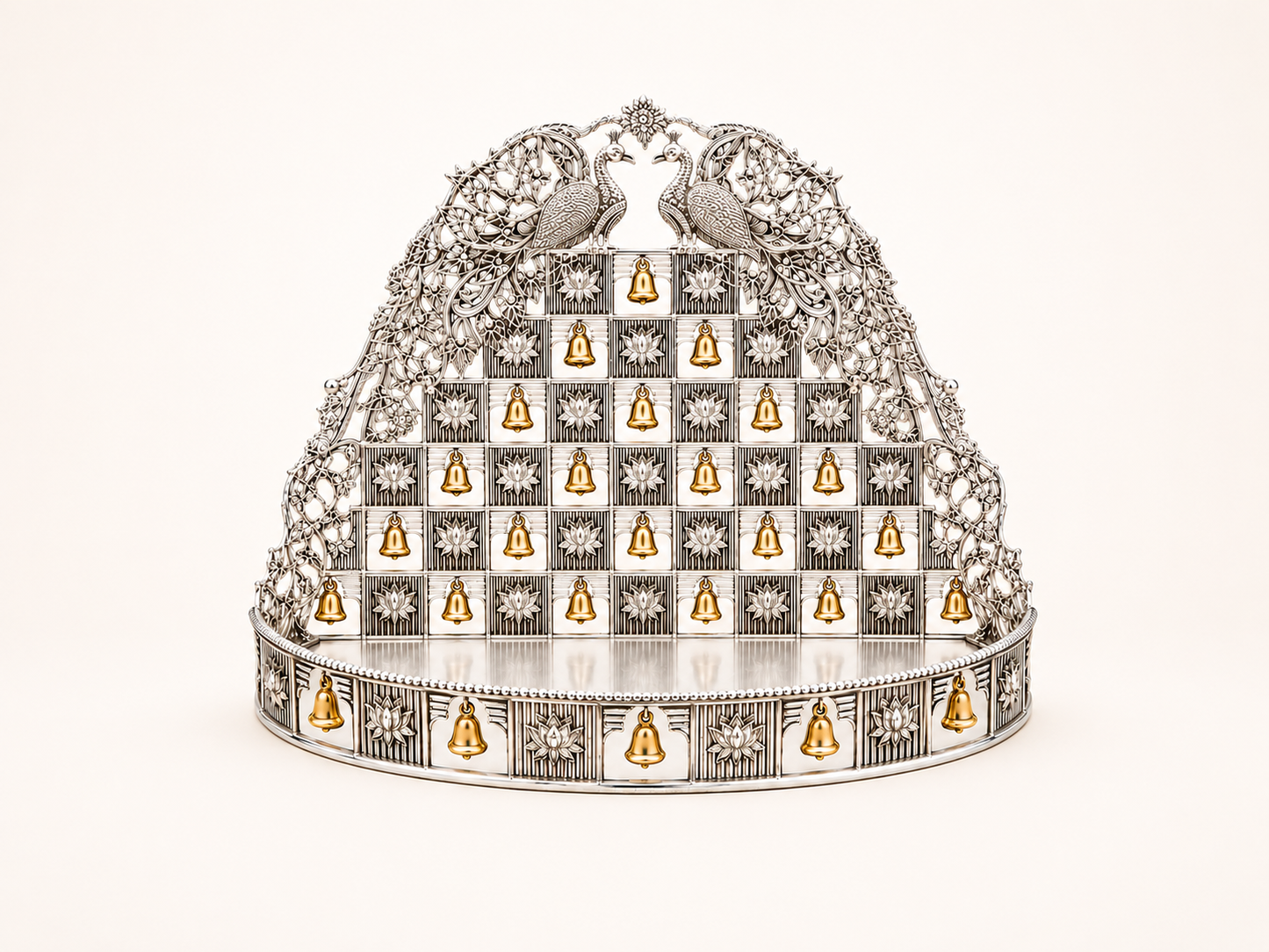 Singhasan (Silver & Gold Bells)