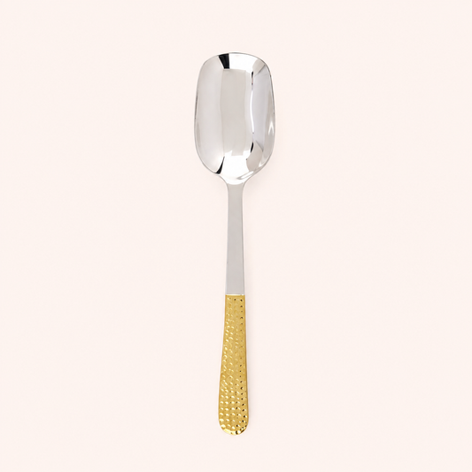 Rice Serving Spoon - Hammered Dinner Set
