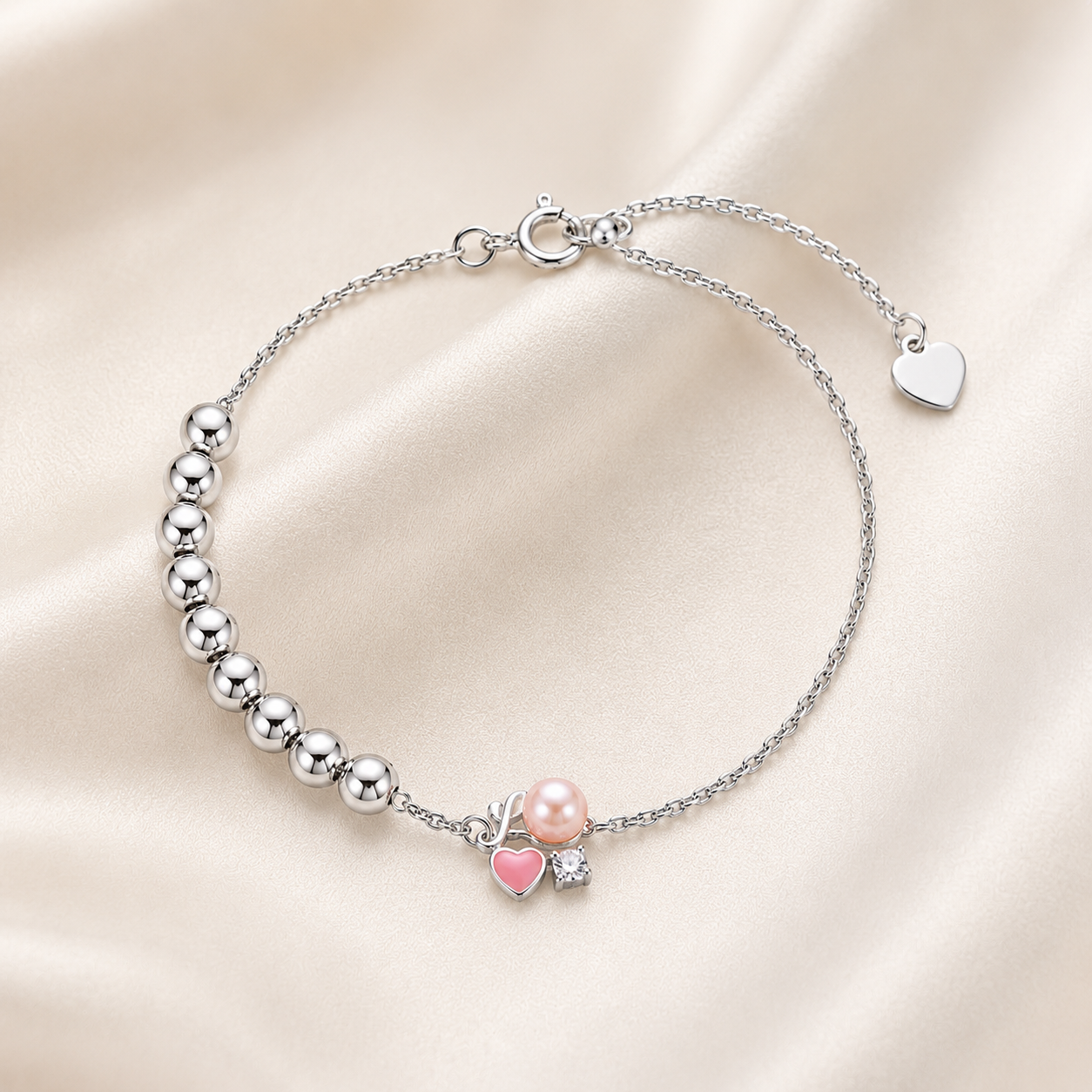 Blush Heart Bracelet