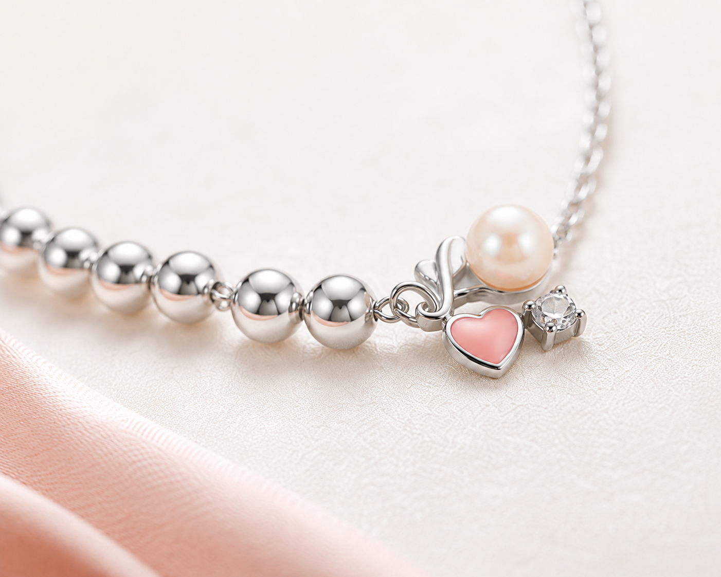 Blush Heart Bracelet