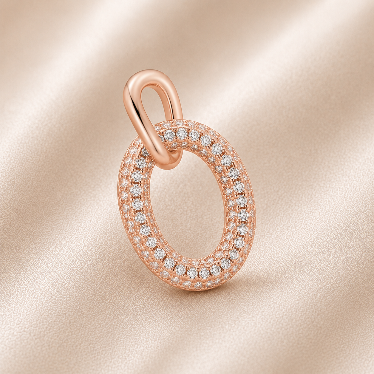 Oval Halo Earrings